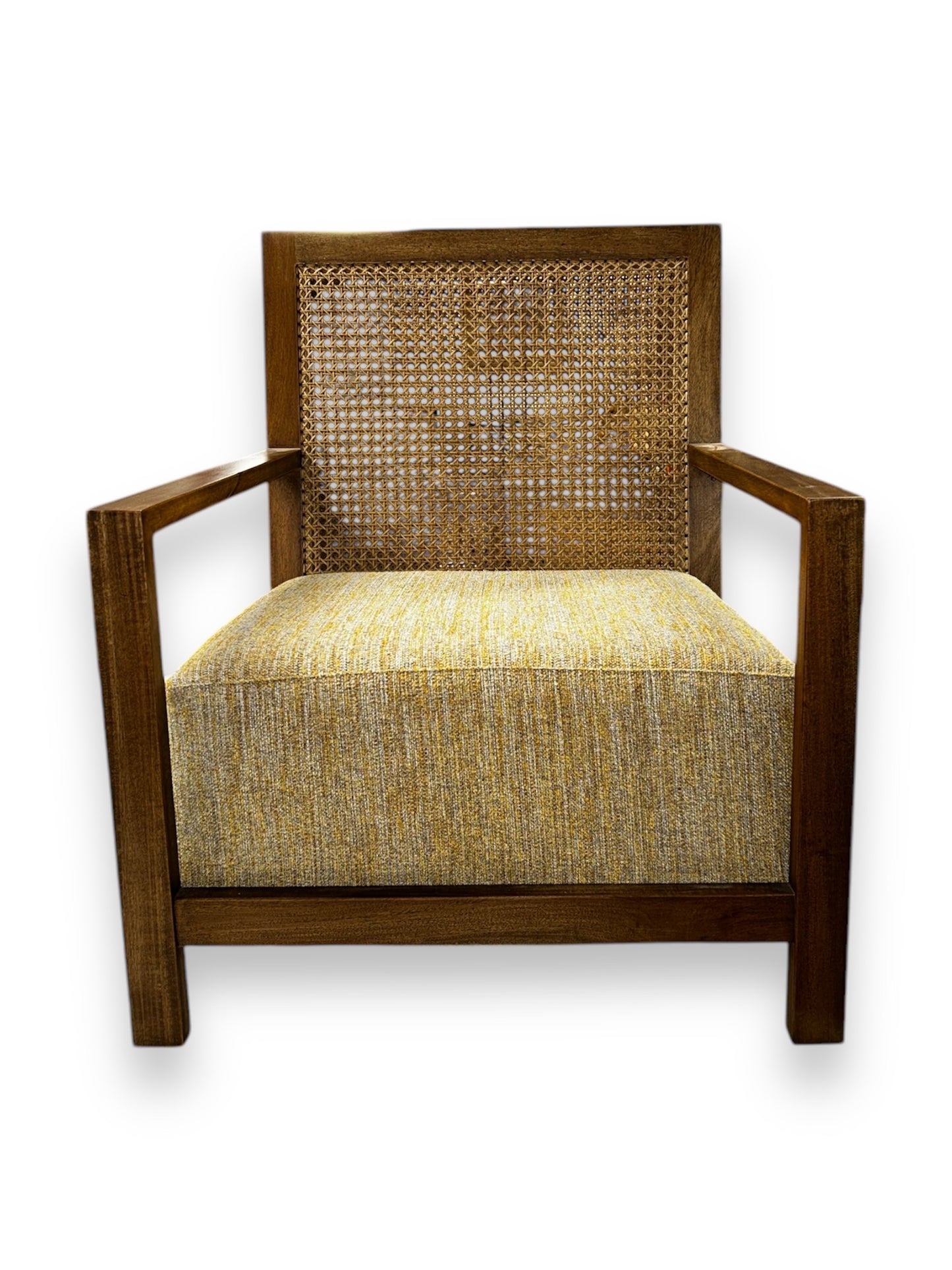 Cane armchair